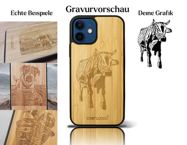 INDIVIDUELL iPhone 12 Bambus-Kunststoff